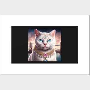 Enigmatic White British Shorthair Posters and Art